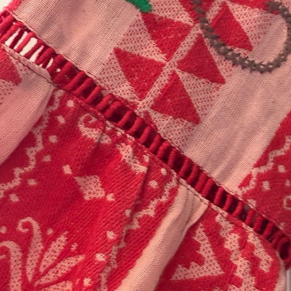 NWT FARM Rio Red and Pink Floral Long-Sleeve Maxi Dress - Picture 9 of 11